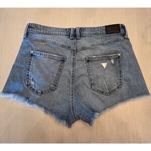 Guess Women's Denim High Rise Distressed Jean Shorts SZ 28